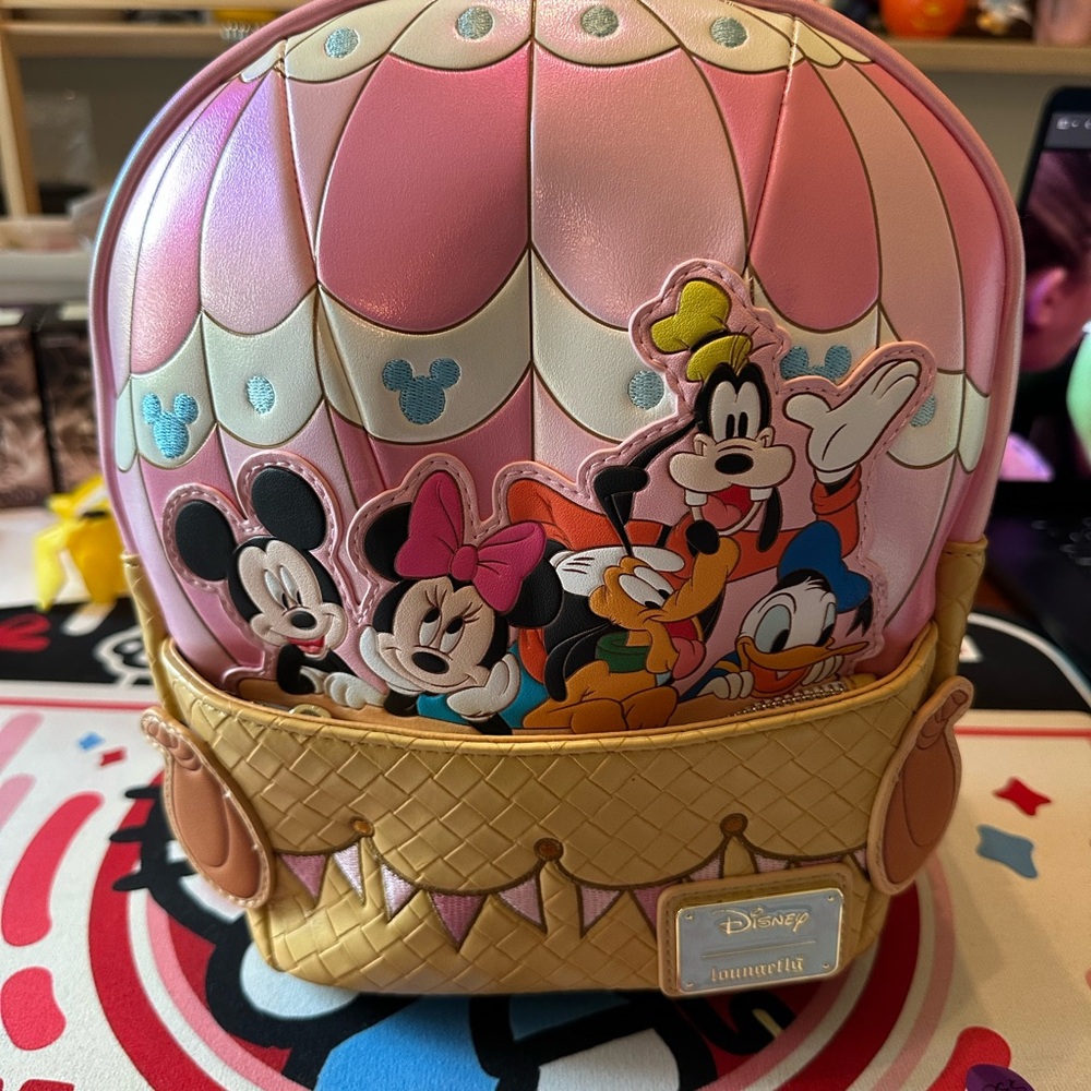 Mickey & Friends Hot Air Balloon Figural Mini Backpack